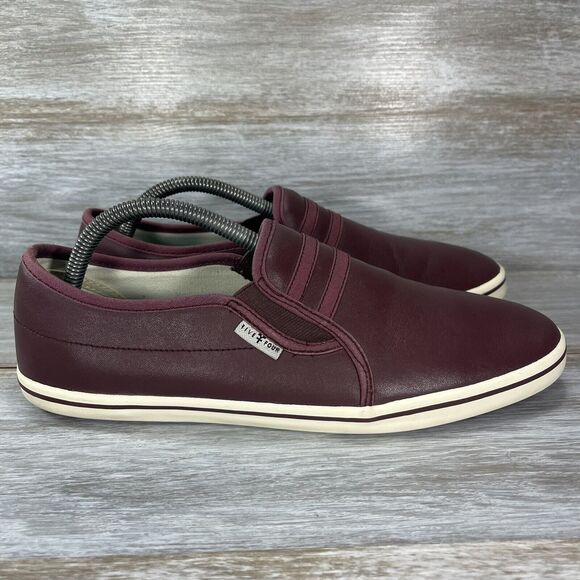 Five Four Los Angeles Men's Red Slip On Sneakers Size 9.5 - Picture 3 of 10